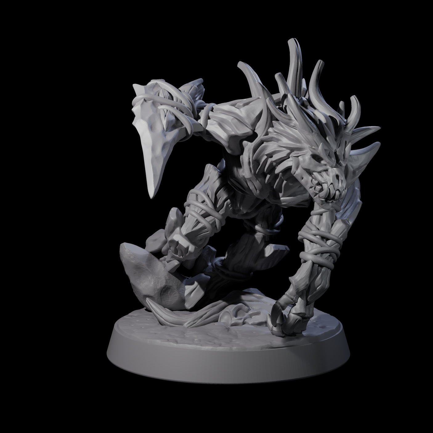 Corrupted Wood Woad B Miniature for Dungeons and Dragons, Pathfinder or other TTRPGs