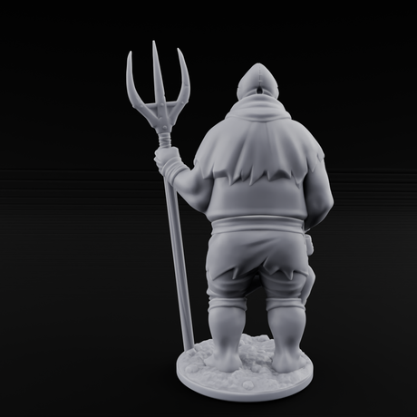 Country Bumkin Human Peasant A Miniature for Dungeons and Dragons, Pathfinder or other TTRPGs