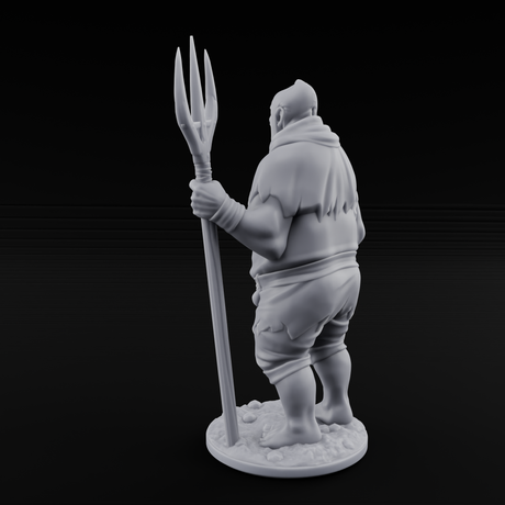 Country Bumkin Human Peasant A Miniature for Dungeons and Dragons, Pathfinder or other TTRPGs