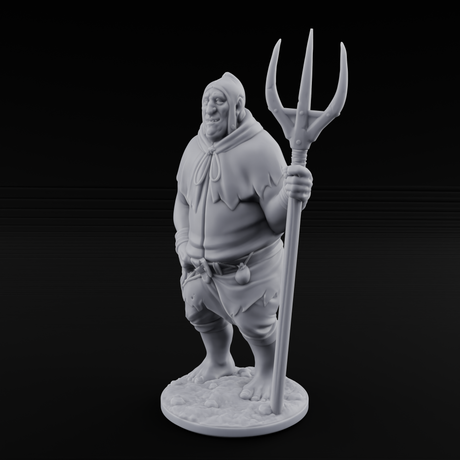 Country Bumkin Human Peasant A Miniature for Dungeons and Dragons, Pathfinder or other TTRPGs
