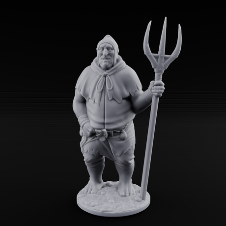 Country Bumkin Human Peasant A Miniature for Dungeons and Dragons, Pathfinder or other TTRPGs