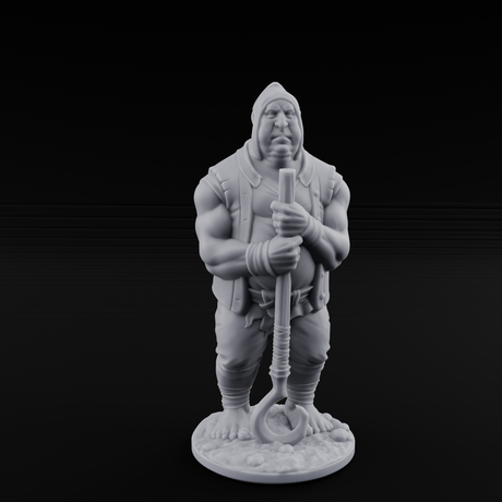 Country Bumkin Human Peasant B Miniature for Dungeons and Dragons, Pathfinder or other TTRPGs