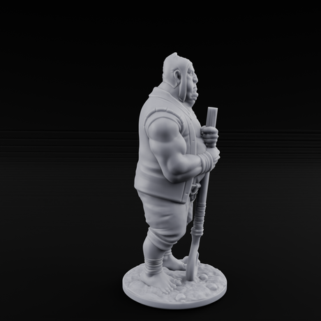 Country Bumkin Human Peasant B Miniature for Dungeons and Dragons, Pathfinder or other TTRPGs
