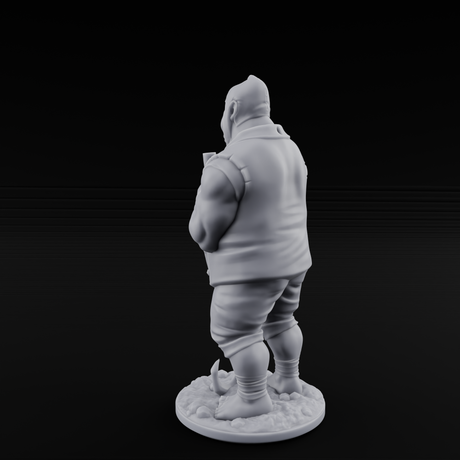 Country Bumkin Human Peasant B Miniature for Dungeons and Dragons, Pathfinder or other TTRPGs