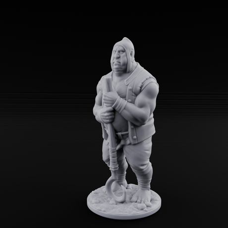 Country Bumkin Human Peasant B Miniature for Dungeons and Dragons, Pathfinder or other TTRPGs