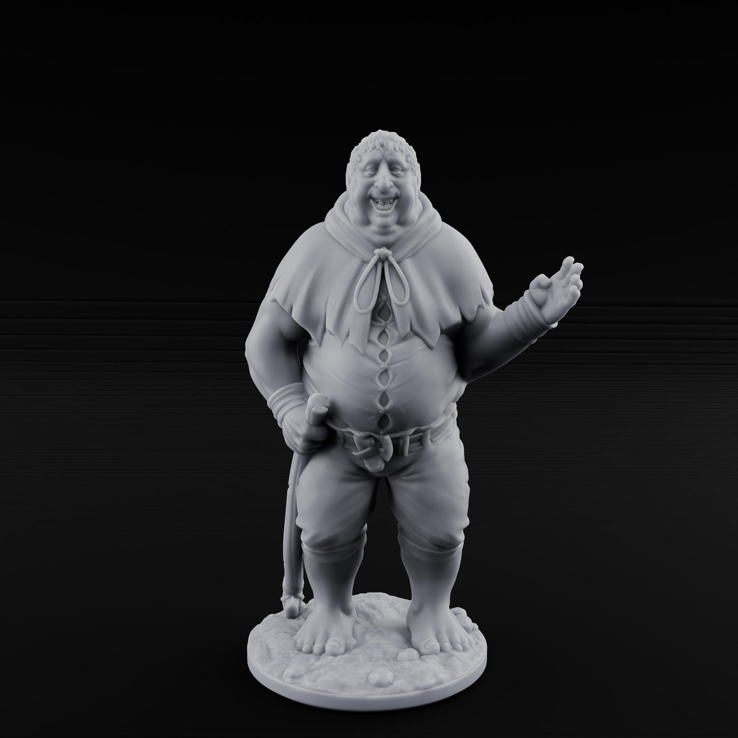 Country Bumkin Human Peasant C Miniature for Dungeons and Dragons, Pathfinder or other TTRPGs