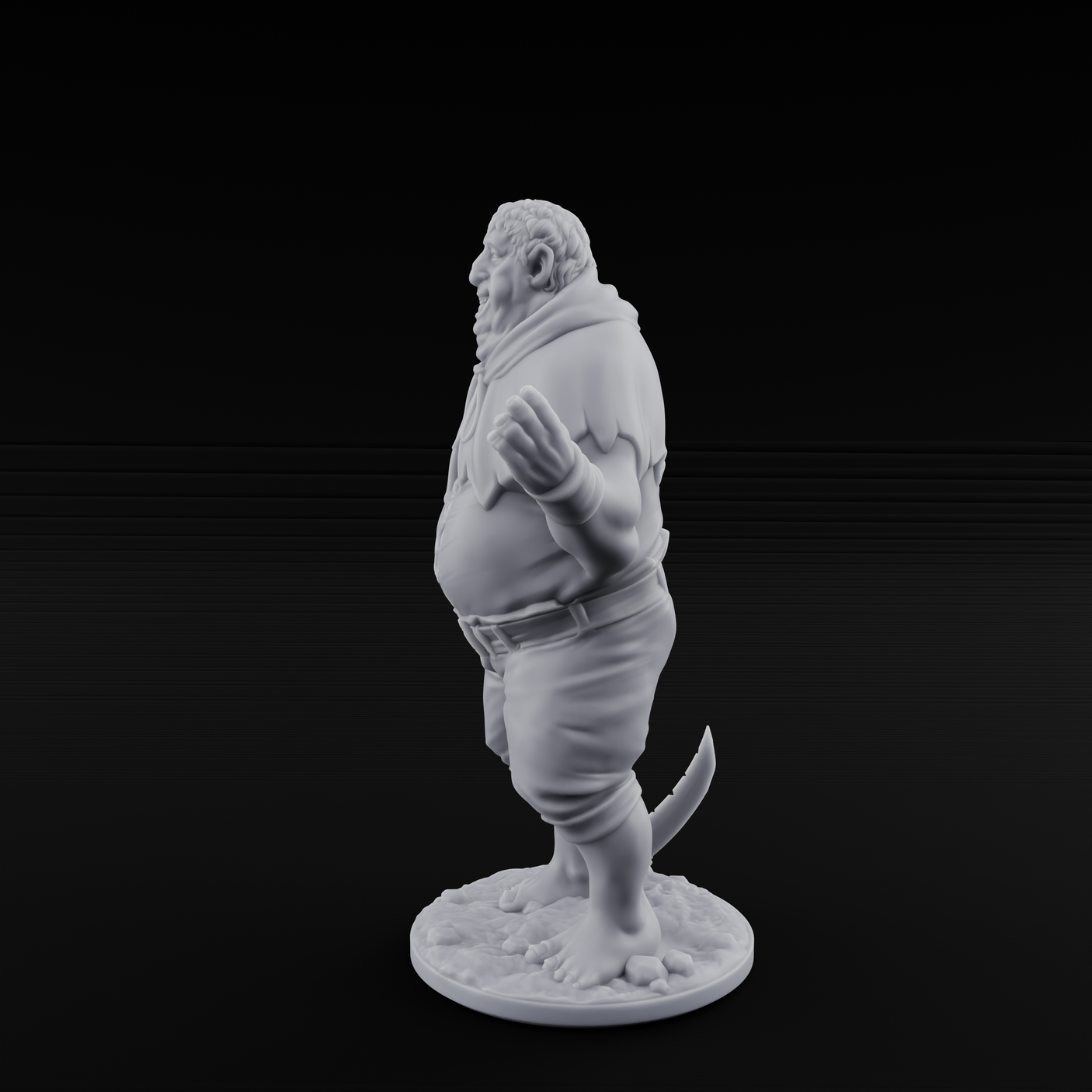 Country Bumkin Human Peasant C Miniature for Dungeons and Dragons, Pathfinder or other TTRPGs