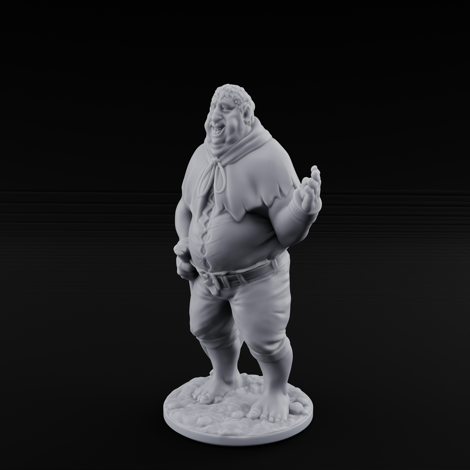 Country Bumkin Human Peasant C Miniature for Dungeons and Dragons, Pathfinder or other TTRPGs
