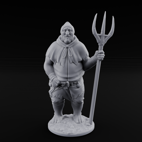 Country Bumkin Human Peasants Miniature for Dungeons and Dragons, Pathfinder or other TTRPGs