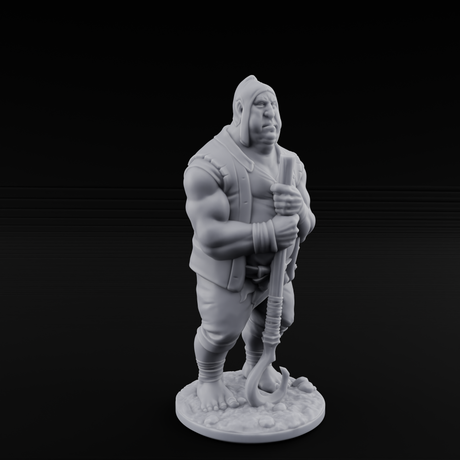 Country Bumkin Human Peasants Miniature for Dungeons and Dragons, Pathfinder or other TTRPGs