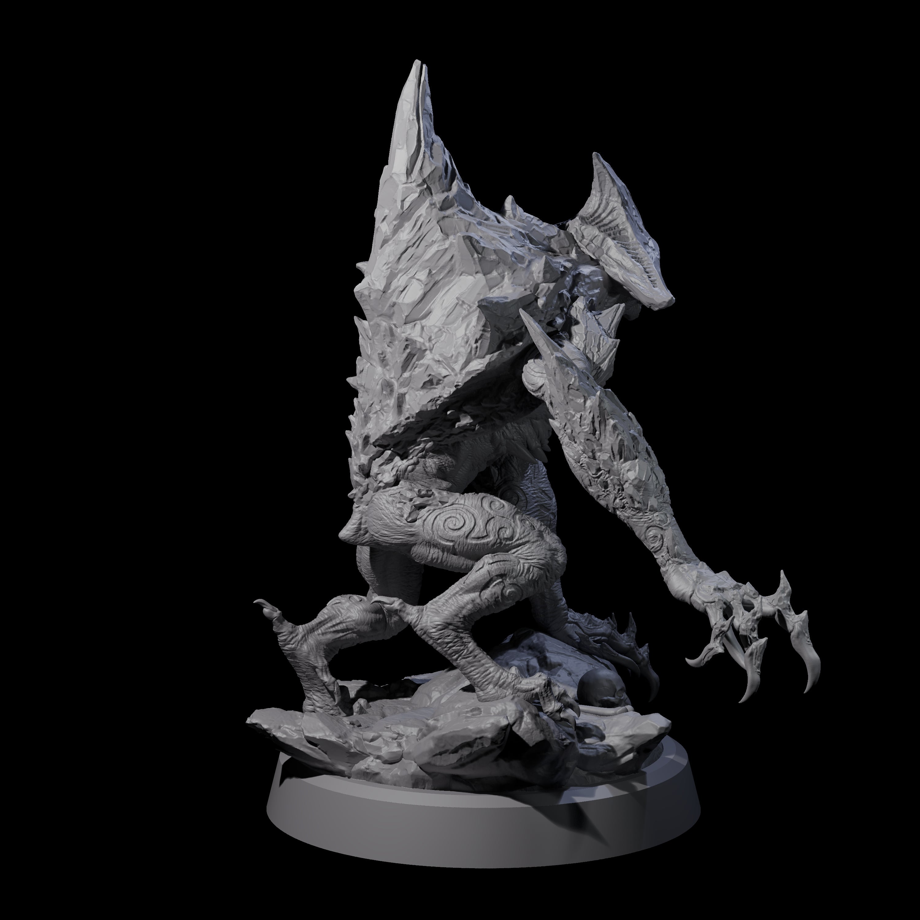 Cracked Destrachan Horror A Miniature for Dungeons and Dragons, Pathfinder or other TTRPGs