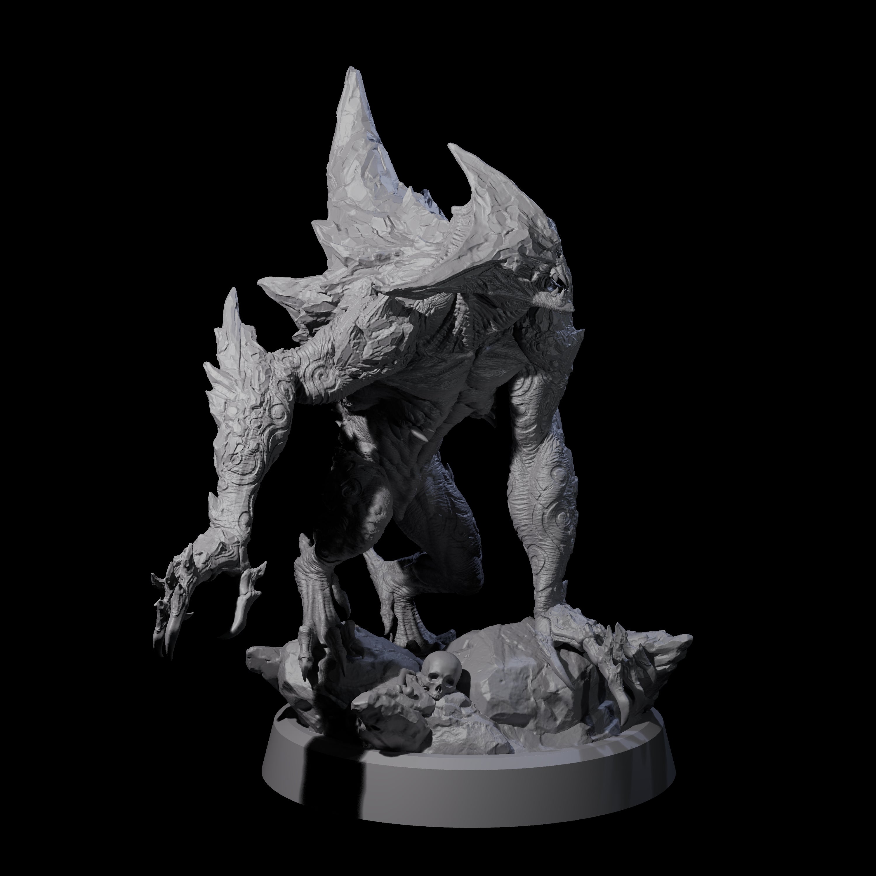 Cracked Destrachan Horror A Miniature for Dungeons and Dragons, Pathfinder or other TTRPGs