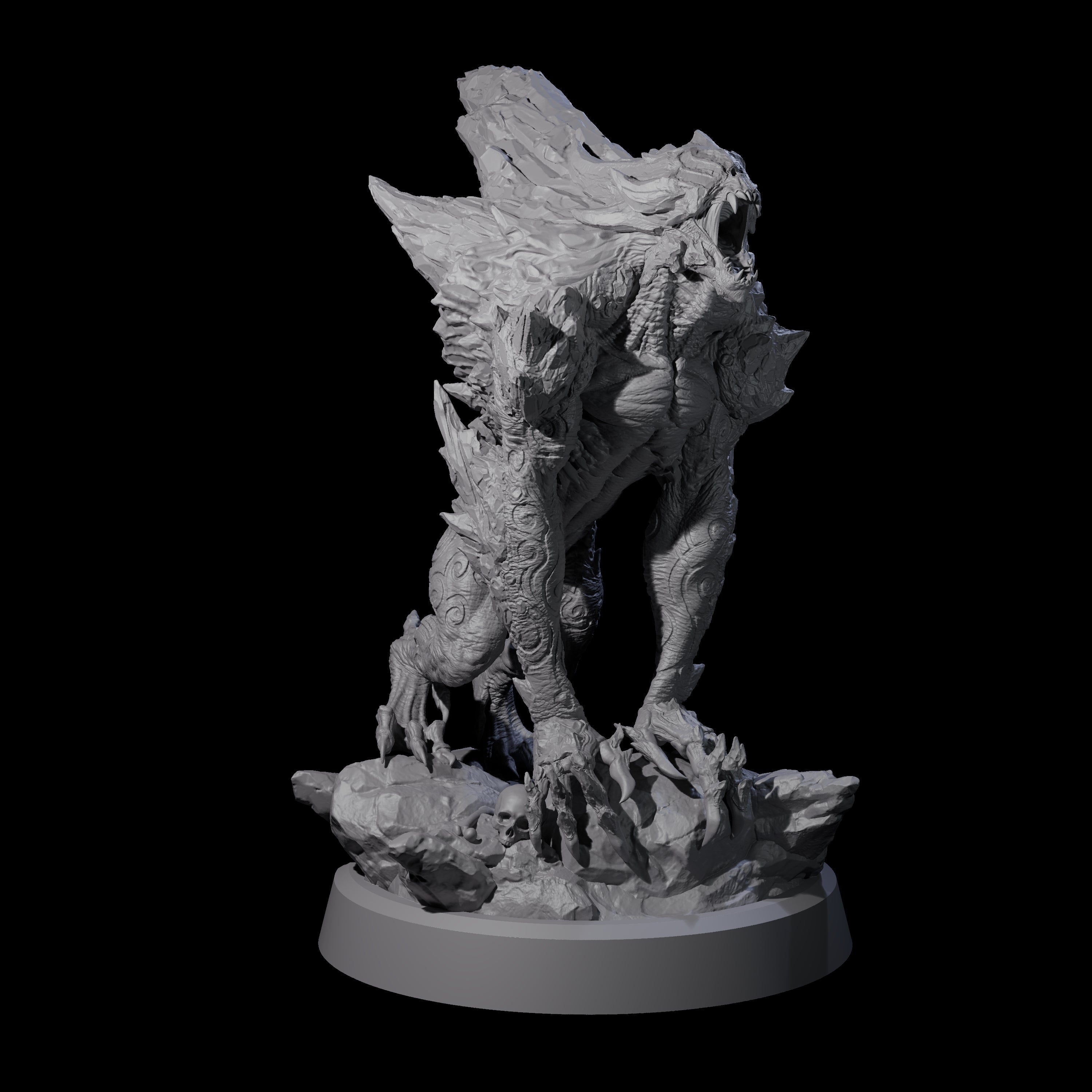 Cracked Destrachan Horror B Miniature for Dungeons and Dragons, Pathfinder or other TTRPGs