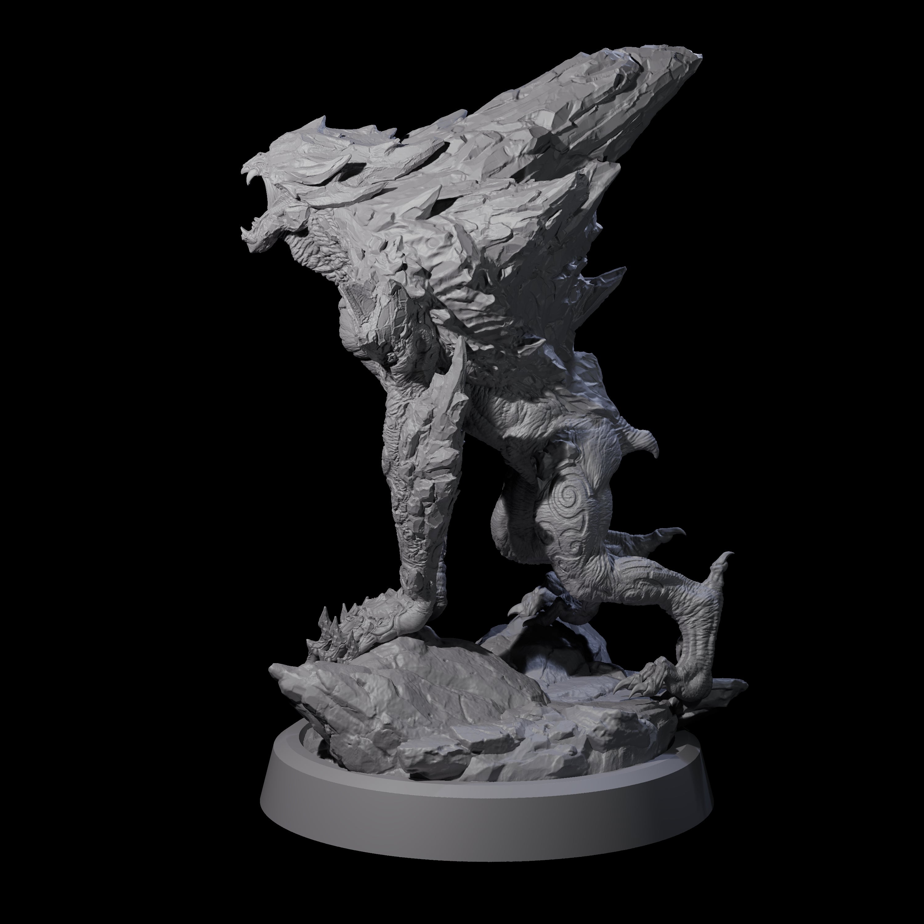 Cracked Destrachan Horror B Miniature for Dungeons and Dragons, Pathfinder or other TTRPGs