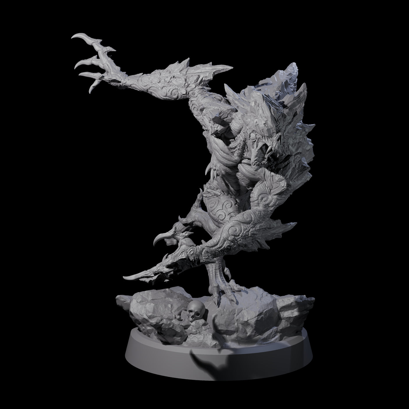 Cracked Destrachan Horror C Miniature for Dungeons and Dragons, Pathfinder or other TTRPGs