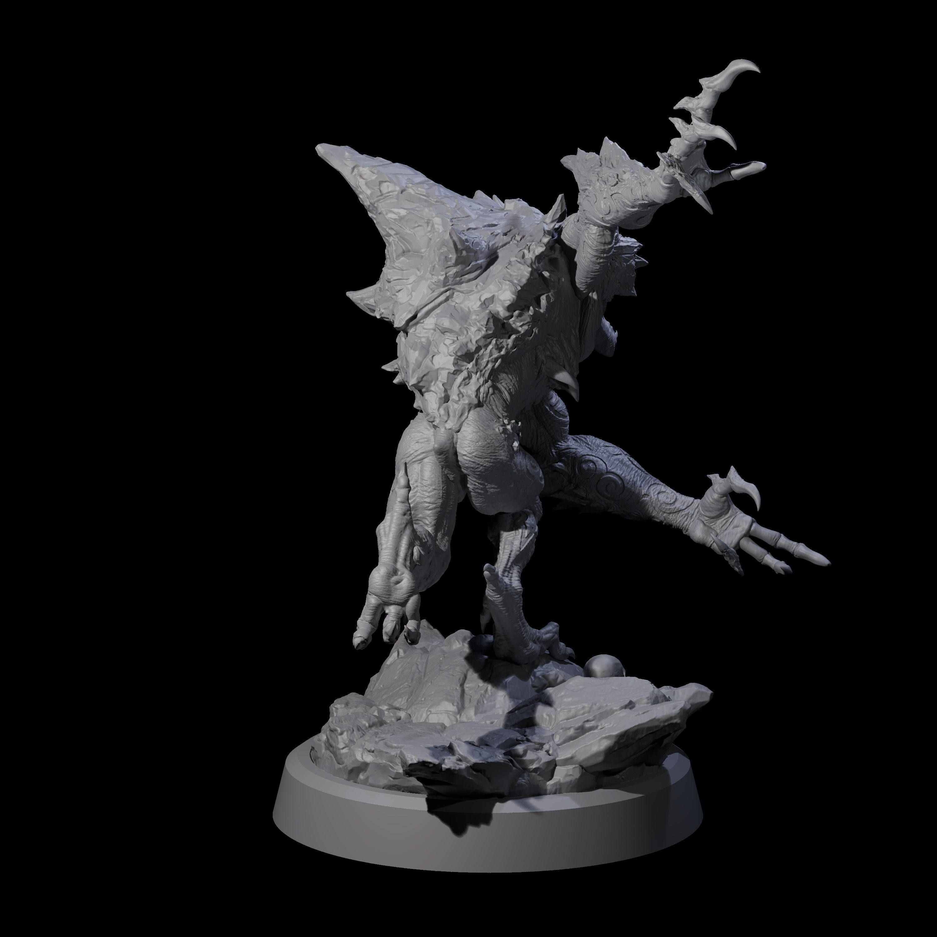 Cracked Destrachan Horror C Miniature for Dungeons and Dragons, Pathfinder or other TTRPGs