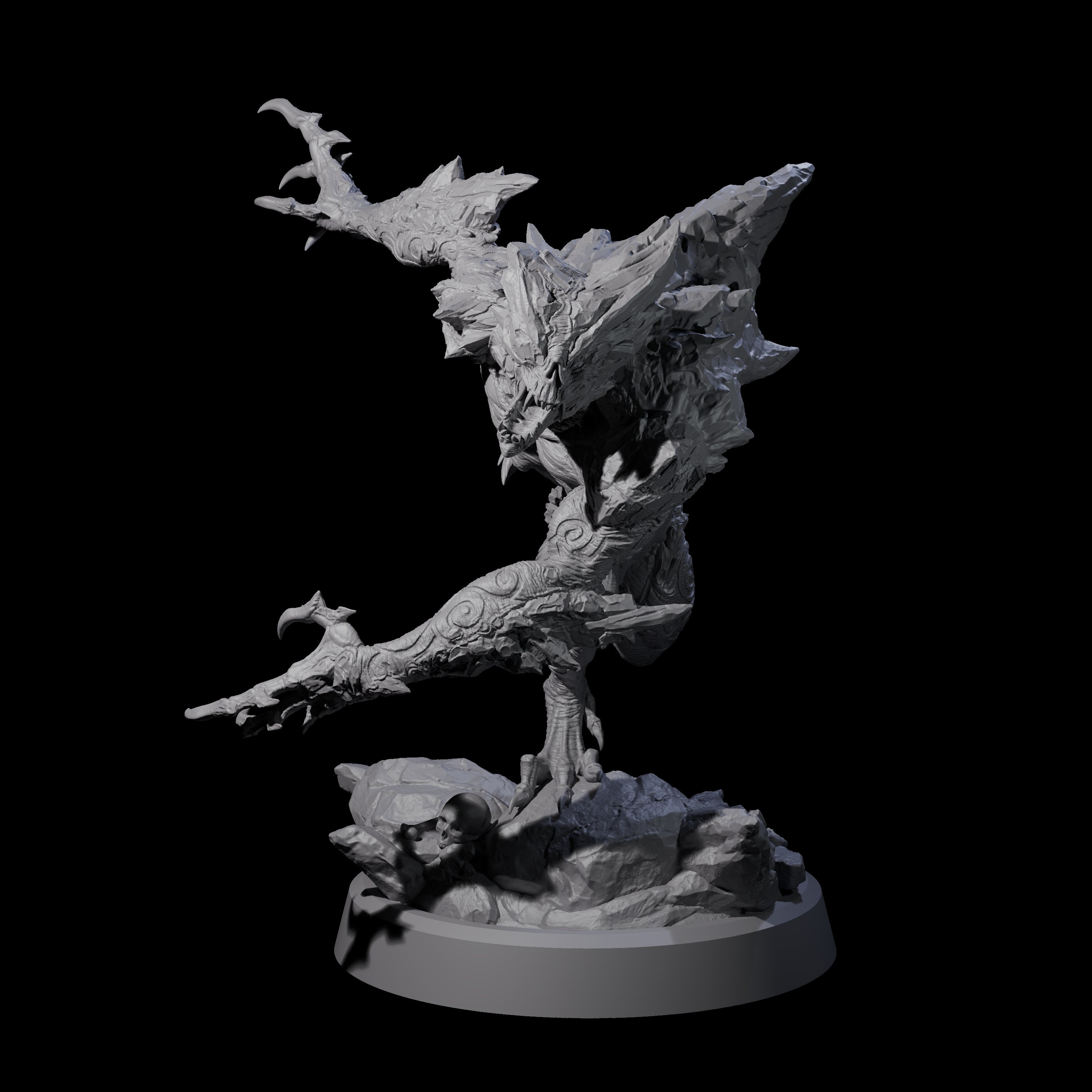 Cracked Destrachan Horror C Miniature for Dungeons and Dragons, Pathfinder or other TTRPGs