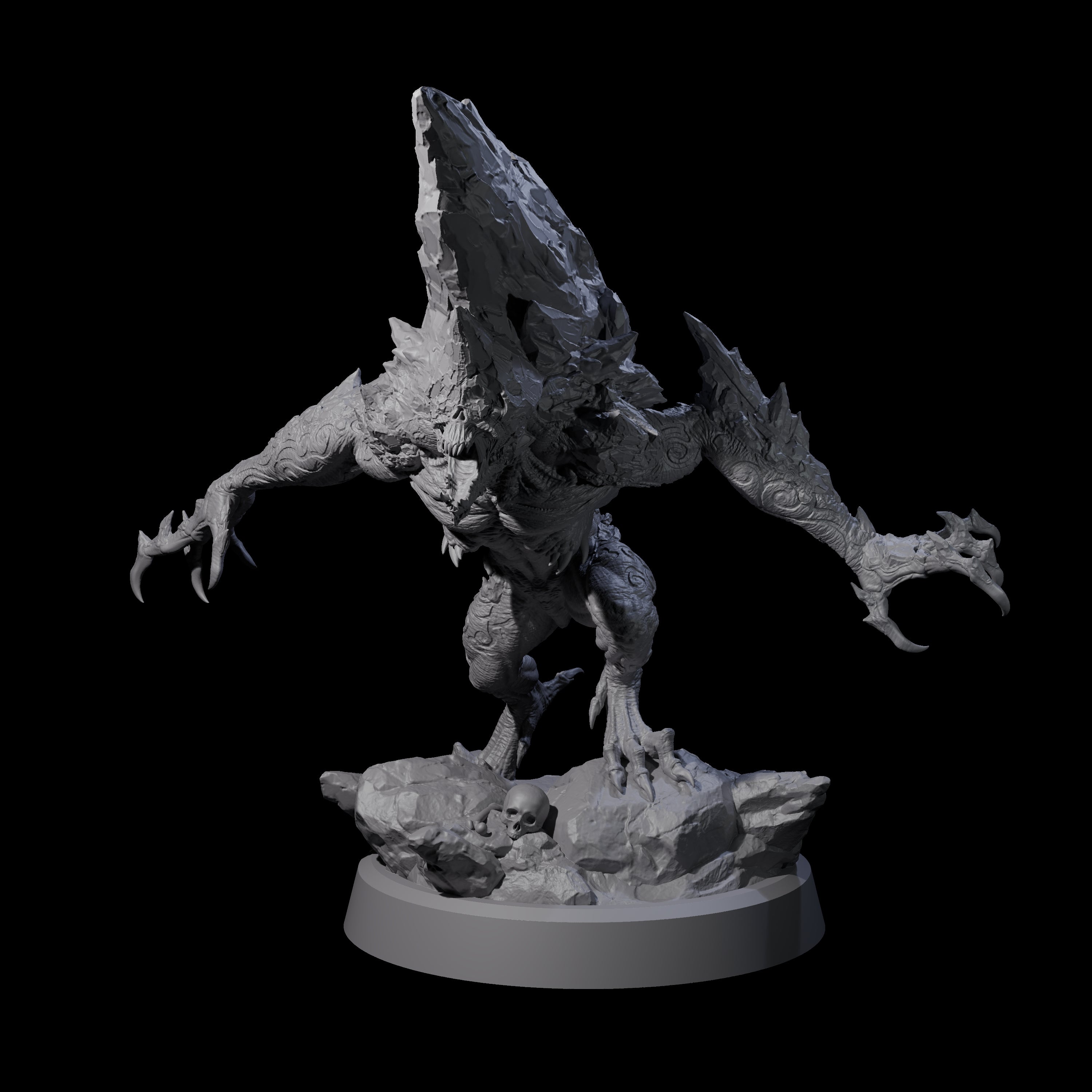 Cracked Destrachan Horror D Miniature for Dungeons and Dragons, Pathfinder or other TTRPGs