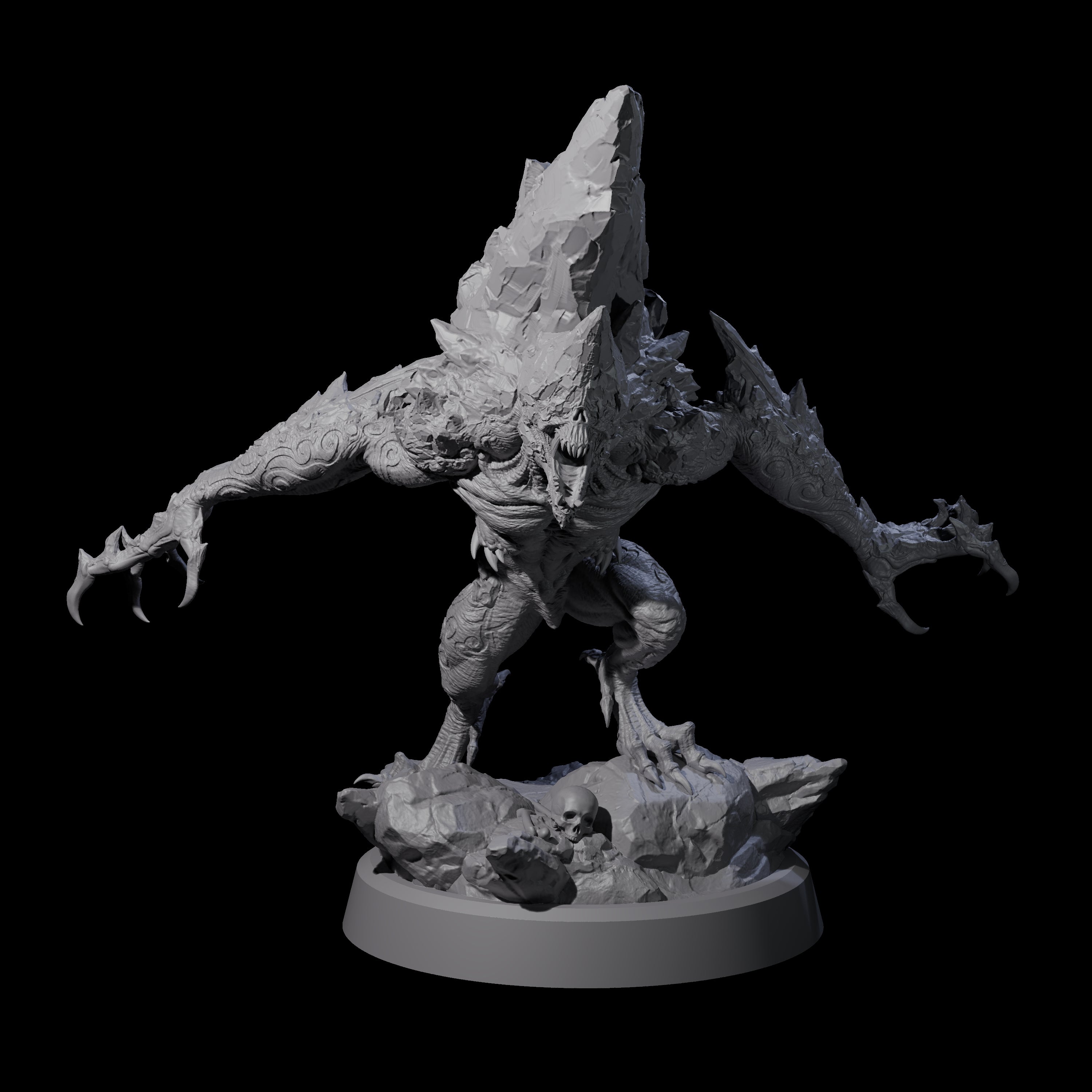 Cracked Destrachan Horror D Miniature for Dungeons and Dragons, Pathfinder or other TTRPGs