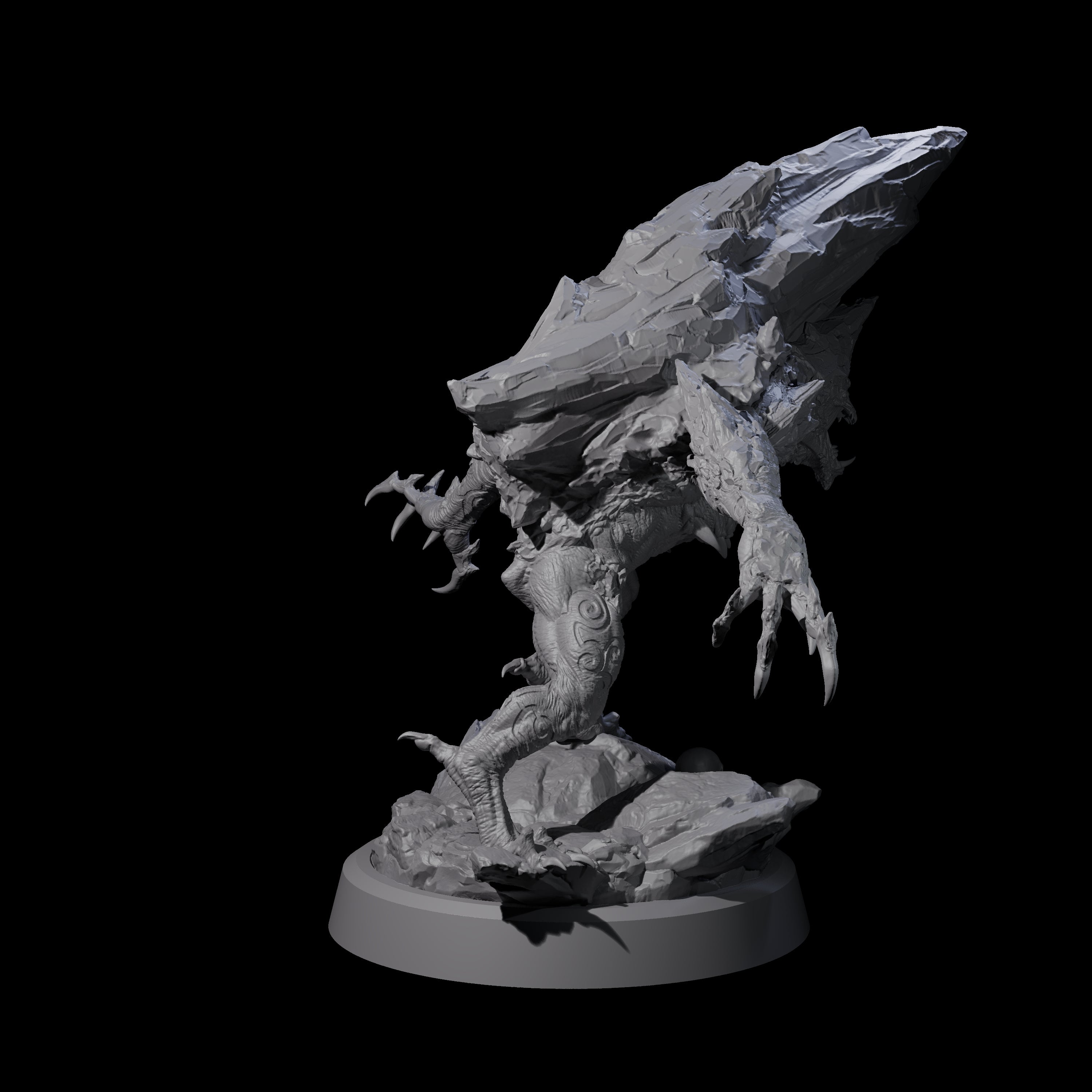 Cracked Destrachan Horror D Miniature for Dungeons and Dragons, Pathfinder or other TTRPGs