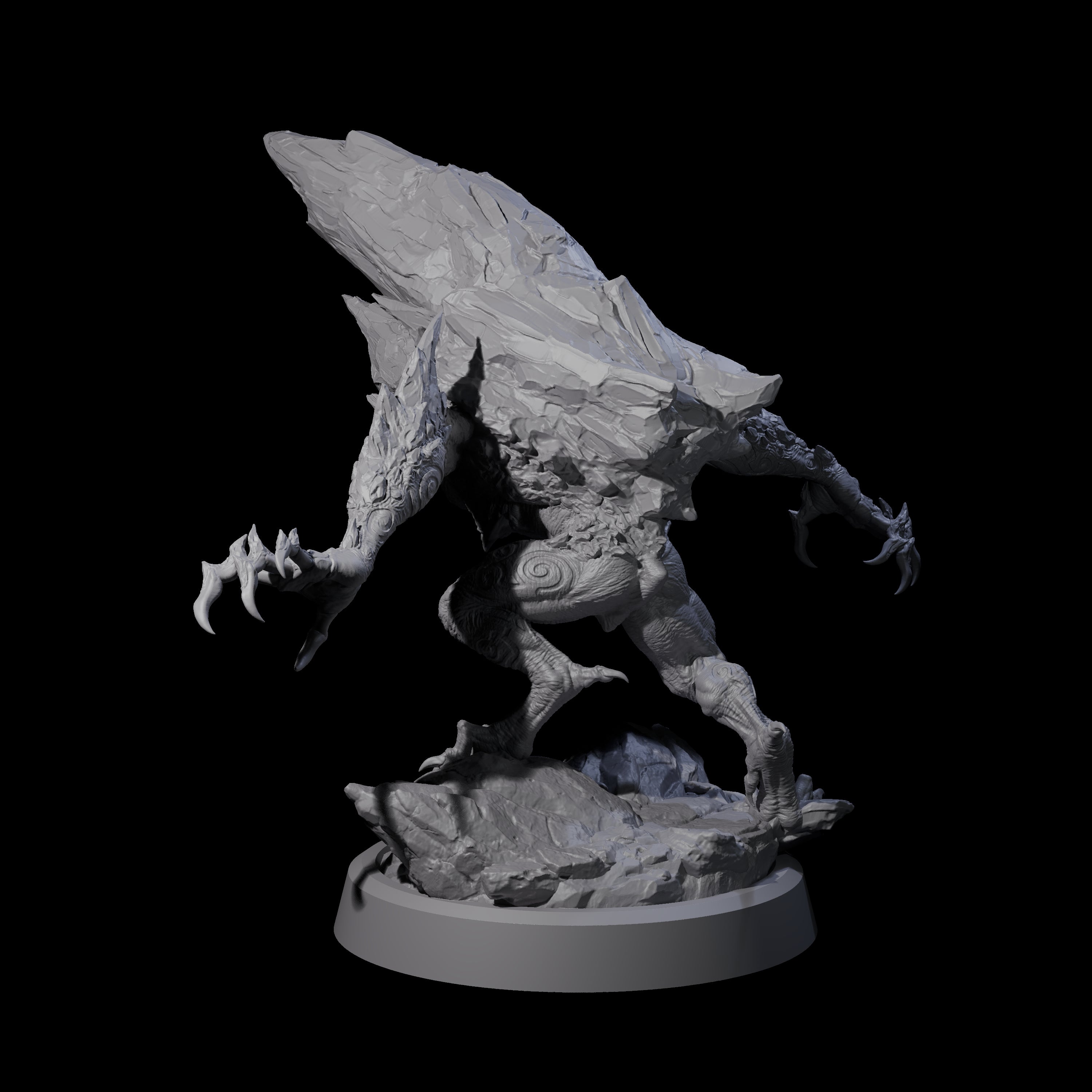 Cracked Destrachan Horror D Miniature for Dungeons and Dragons, Pathfinder or other TTRPGs