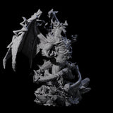 Crackling Blue Dragon Miniature for Dungeons and Dragons, Pathfinder or other TTRPGs