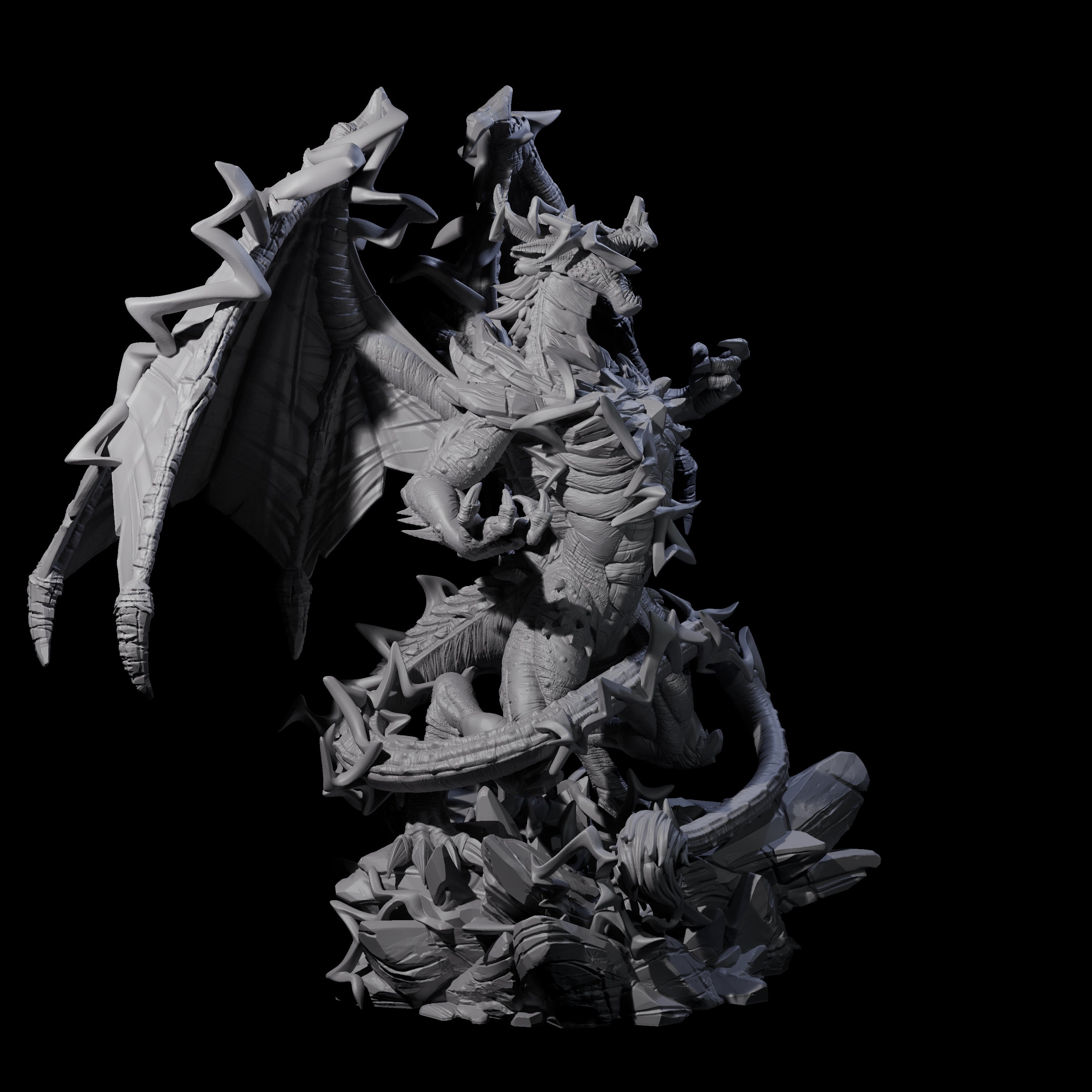 Crackling Blue Dragon Miniature for Dungeons and Dragons, Pathfinder or other TTRPGs