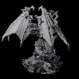 Crackling Blue Dragon Miniature for Dungeons and Dragons, Pathfinder or other TTRPGs