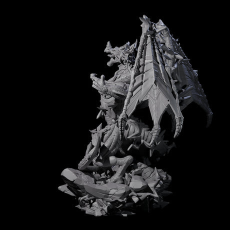 Crackling Blue Dragon Miniature for Dungeons and Dragons, Pathfinder or other TTRPGs