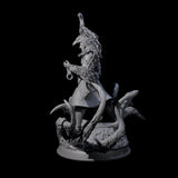 Crackling Wild Man Druid Miniature for Dungeons and Dragons, Pathfinder or other TTRPGs
