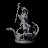 Crackling Wild Man Druid Miniature for Dungeons and Dragons, Pathfinder or other TTRPGs