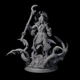 Crackling Wild Man Druid Miniature for Dungeons and Dragons, Pathfinder or other TTRPGs