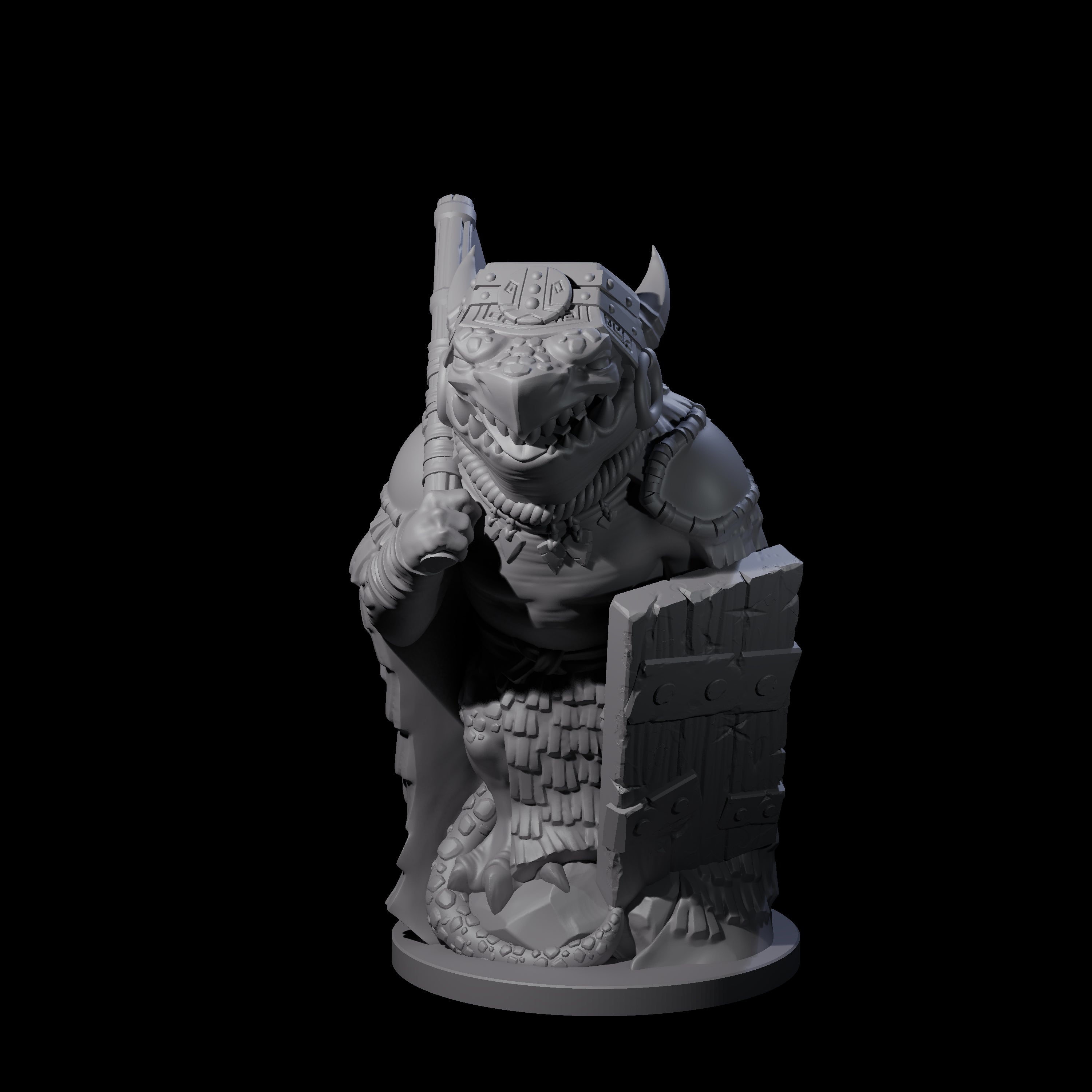 Cranky Kobold Warrior B Miniature for Dungeons and Dragons, Pathfinder or other TTRPGs