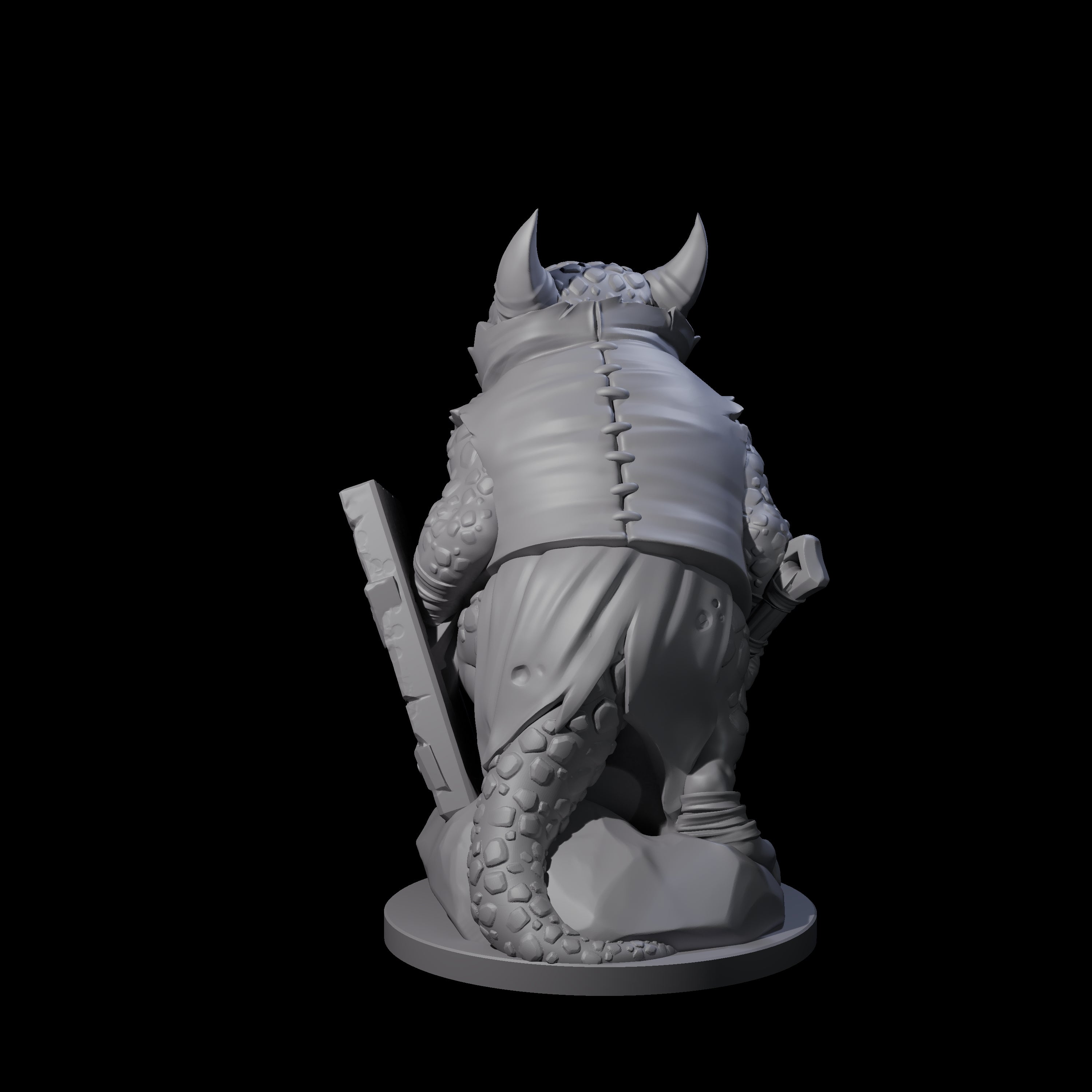 Cranky Kobold Warrior C Miniature for Dungeons and Dragons, Pathfinder or other TTRPGs