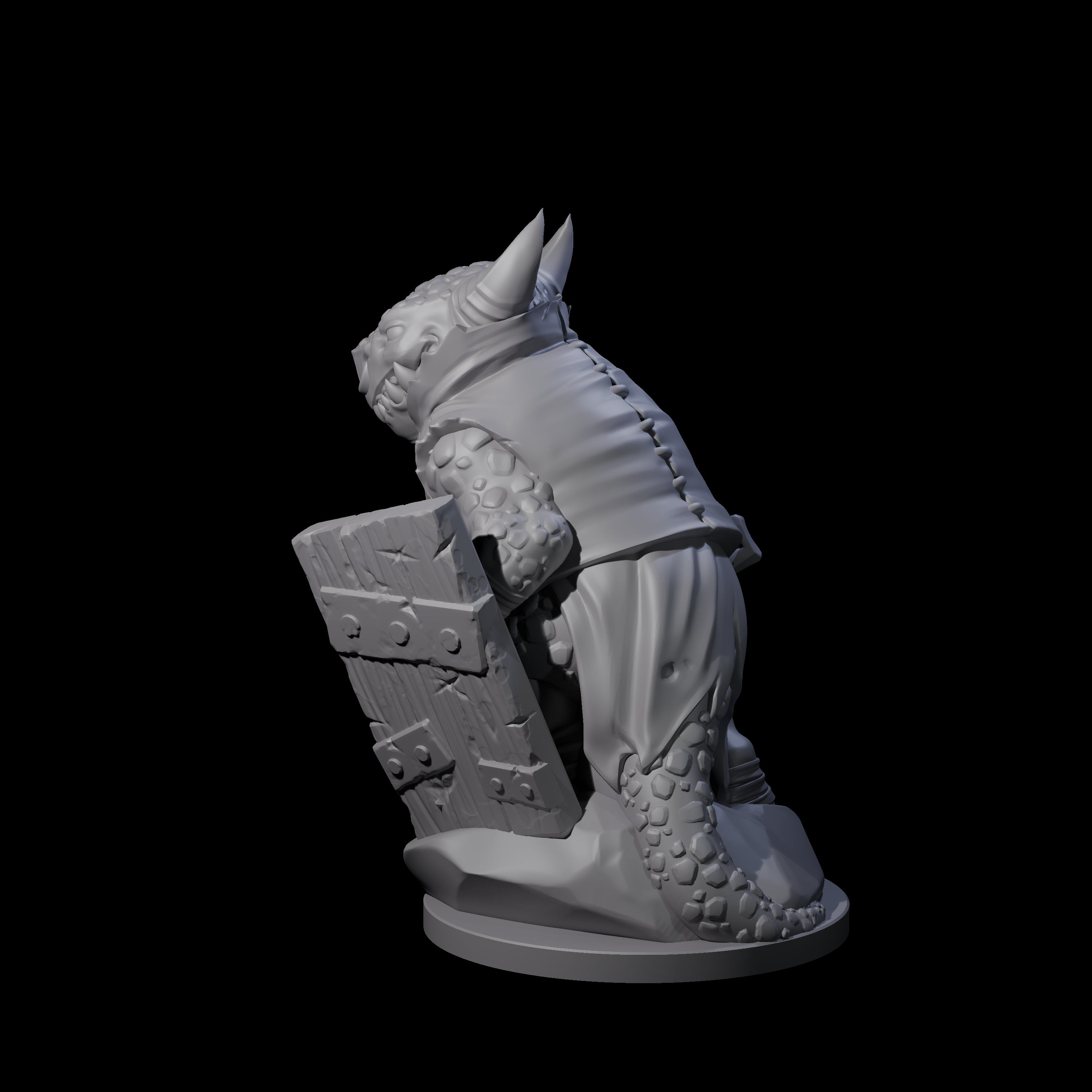 Cranky Kobold Warrior C Miniature for Dungeons and Dragons, Pathfinder or other TTRPGs