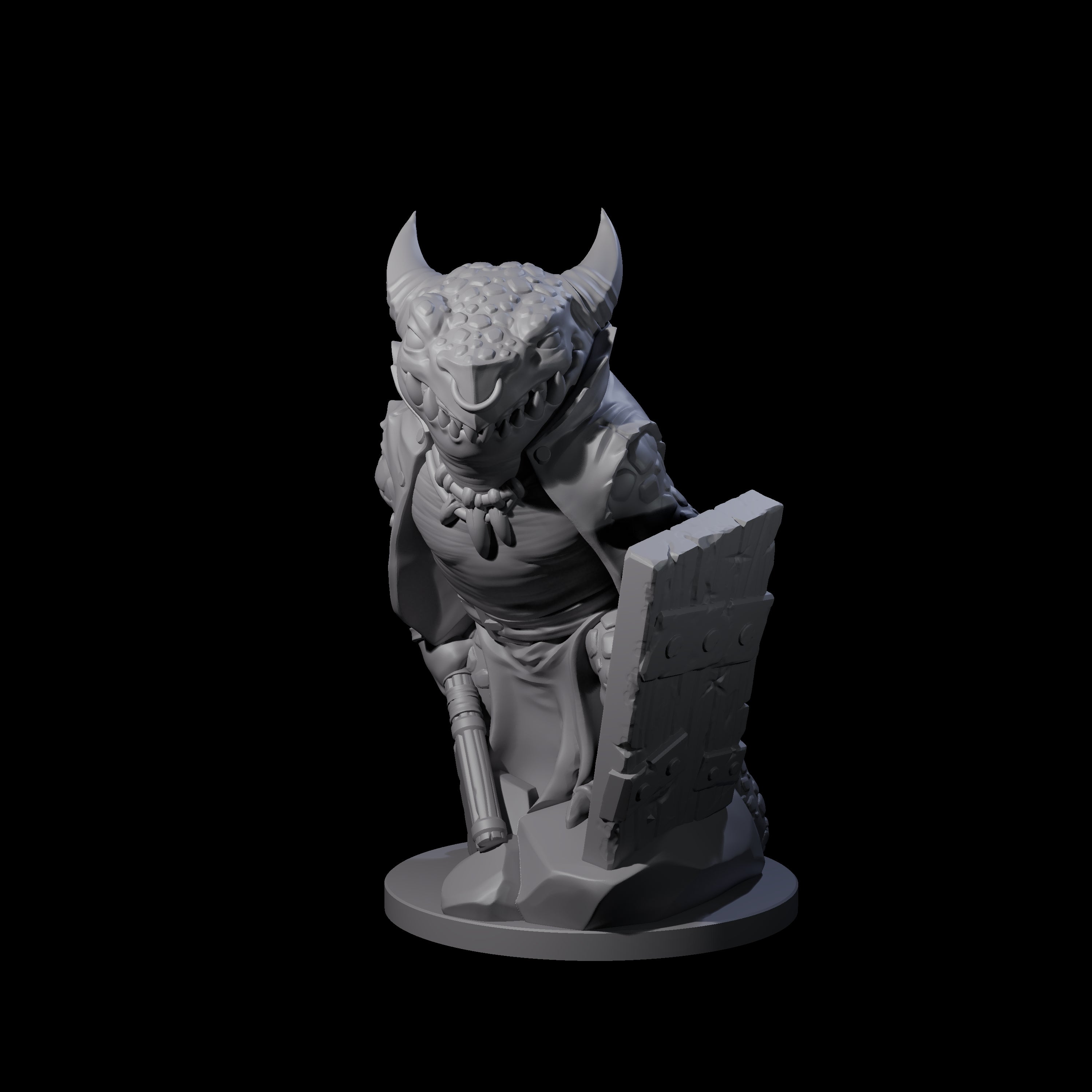 Cranky Kobold Warrior C Miniature for Dungeons and Dragons, Pathfinder or other TTRPGs