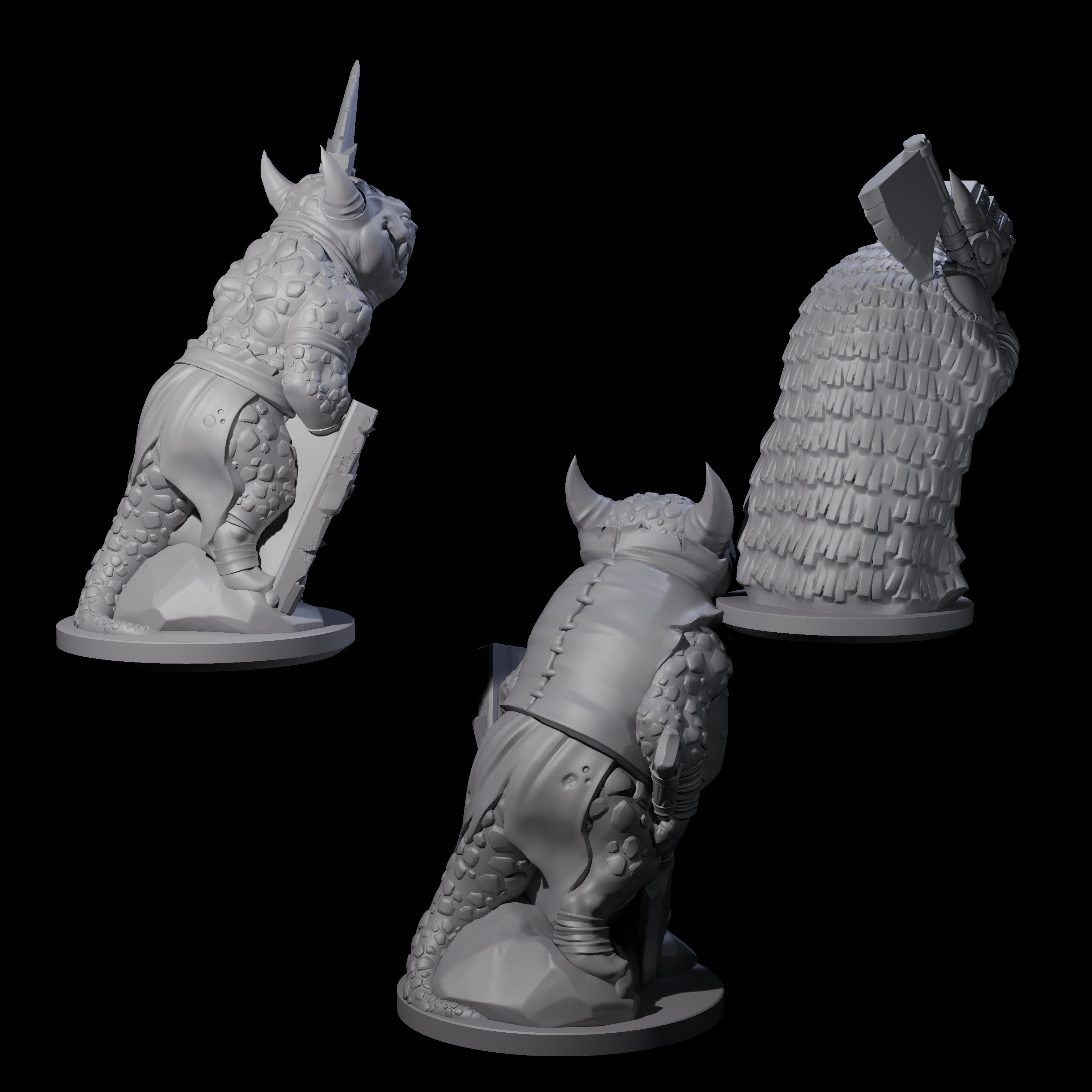 Cranky Kobold Warriors Miniature for Dungeons and Dragons, Pathfinder or other TTRPGs