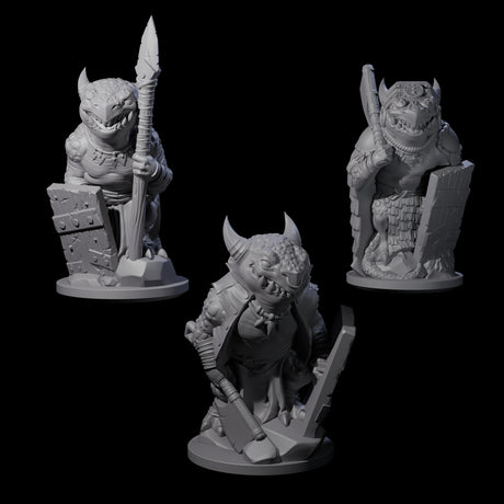 Cranky Kobold Warriors Miniature for Dungeons and Dragons, Pathfinder or other TTRPGs