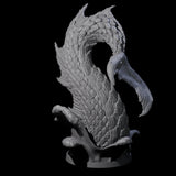 Crashing Sea Monster Tail B Miniature for Dungeons and Dragons, Pathfinder or other TTRPGs