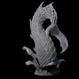 Crashing Sea Monster Tail B Miniature for Dungeons and Dragons, Pathfinder or other TTRPGs