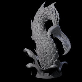 Crashing Sea Monster Tail B Miniature for Dungeons and Dragons, Pathfinder or other TTRPGs