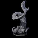 Crashing Sea Monster Tail C Miniature for Dungeons and Dragons, Pathfinder or other TTRPGs
