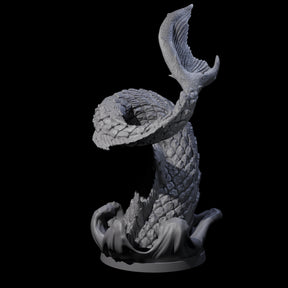 Crashing Sea Monster Tail C Miniature for Dungeons and Dragons, Pathfinder or other TTRPGs