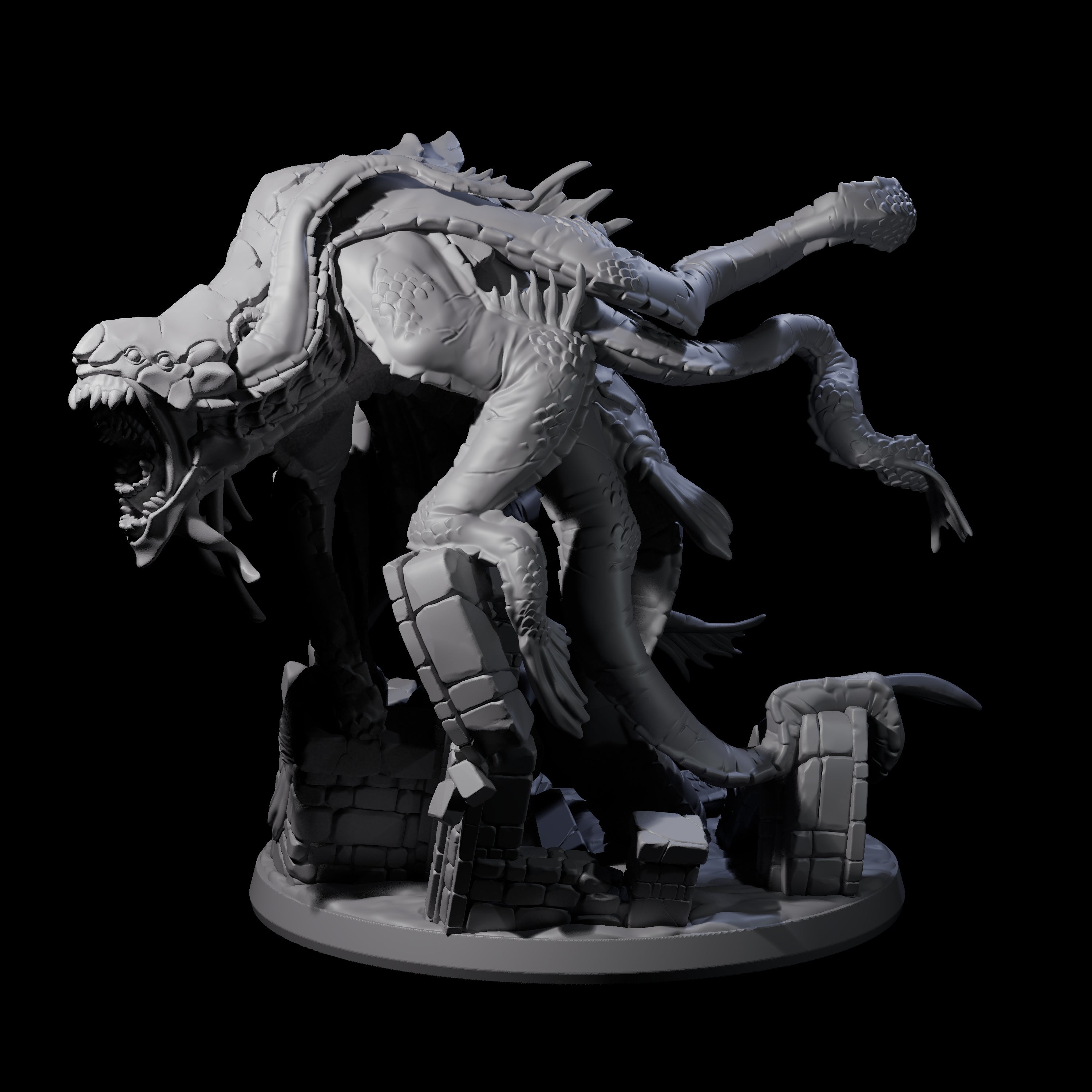 Crawling Aboleth Miniature for Dungeons and Dragons, Pathfinder or other TTRPGs