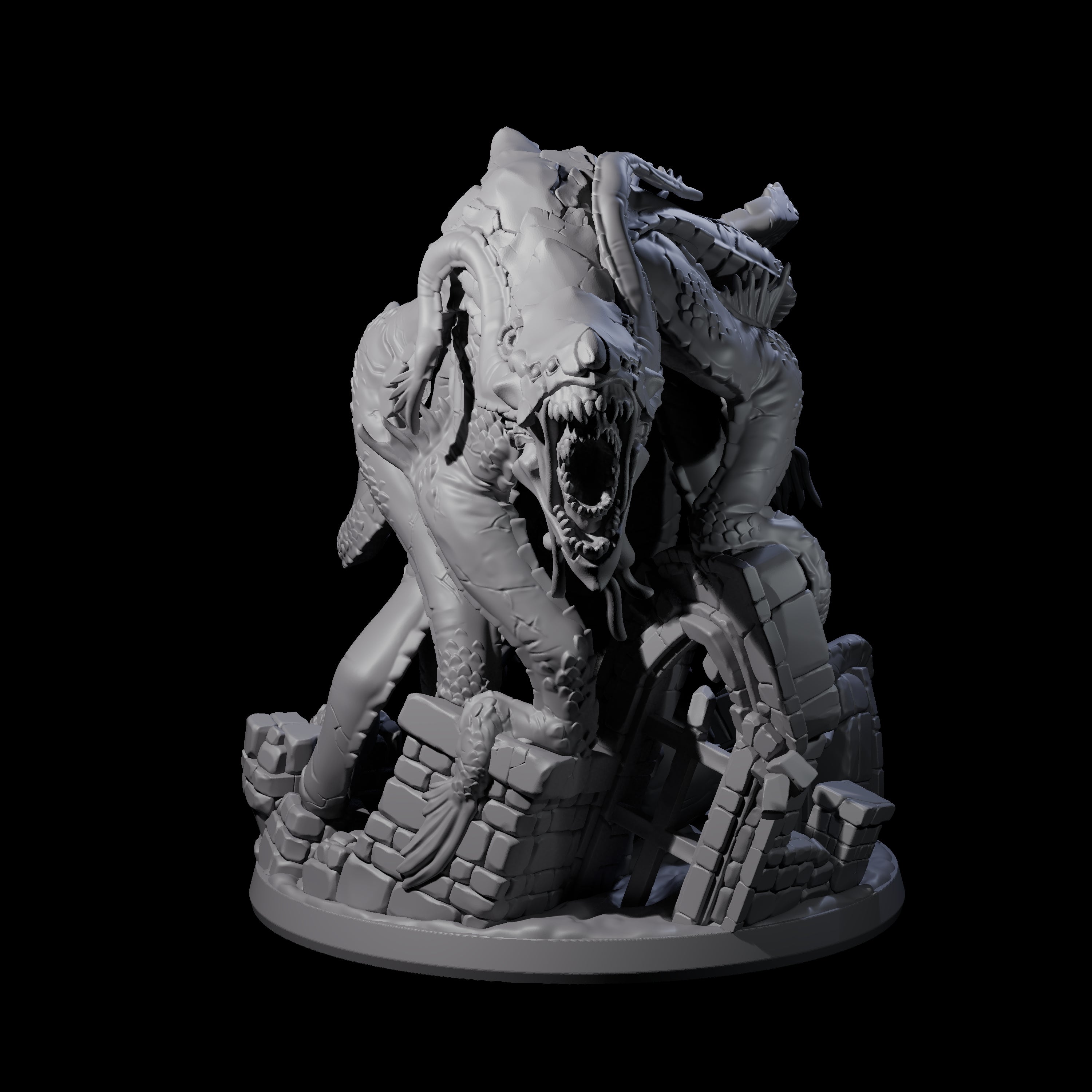 Crawling Aboleth Miniature for Dungeons and Dragons, Pathfinder or other TTRPGs