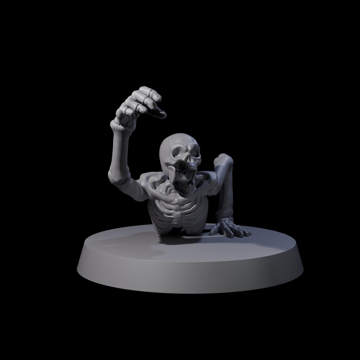 Crawling Skeleton A Miniature for Dungeons and Dragons, Pathfinder or other TTRPGs