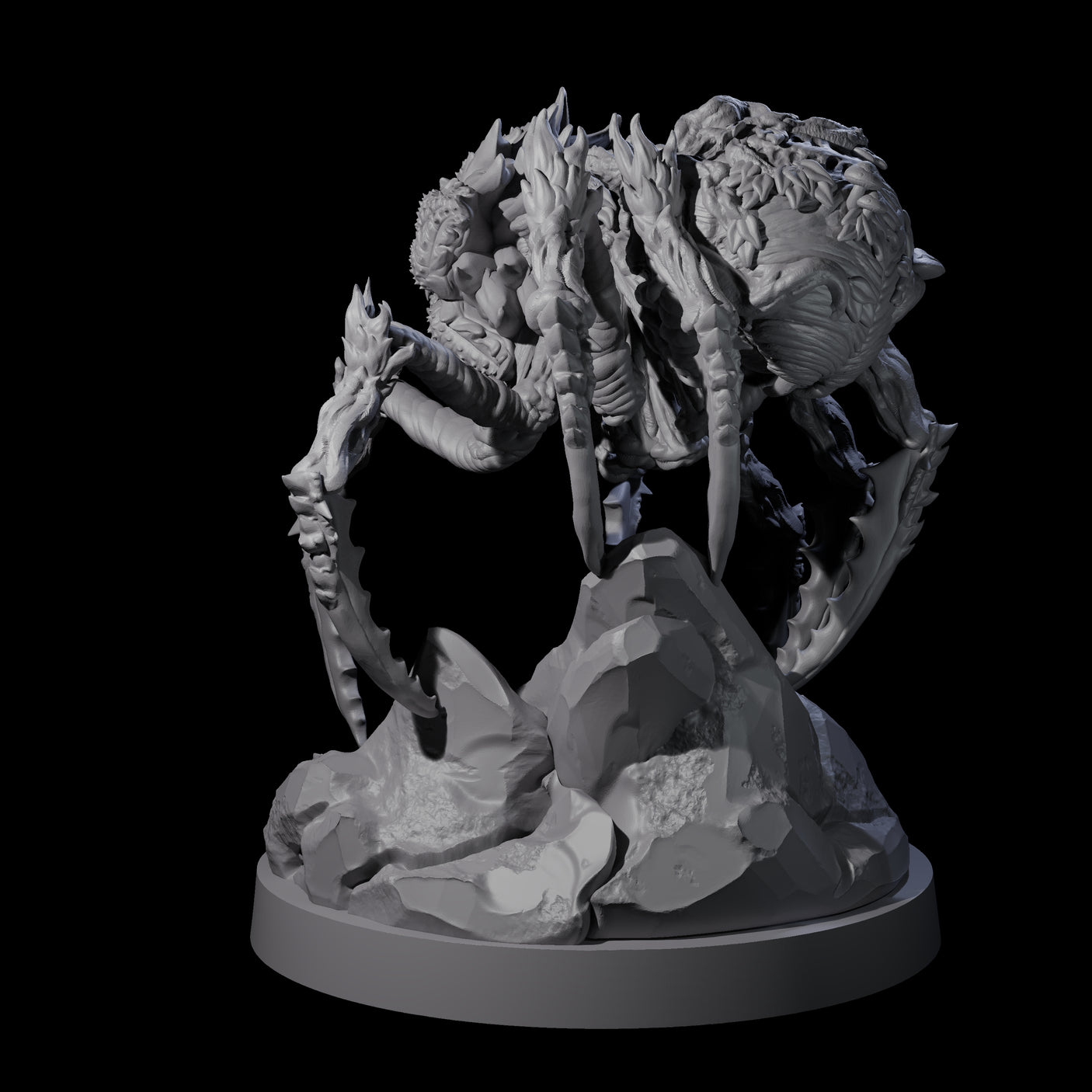 Crawling Zernivian Miniature for Dungeons and Dragons, Pathfinder or other TTRPGs