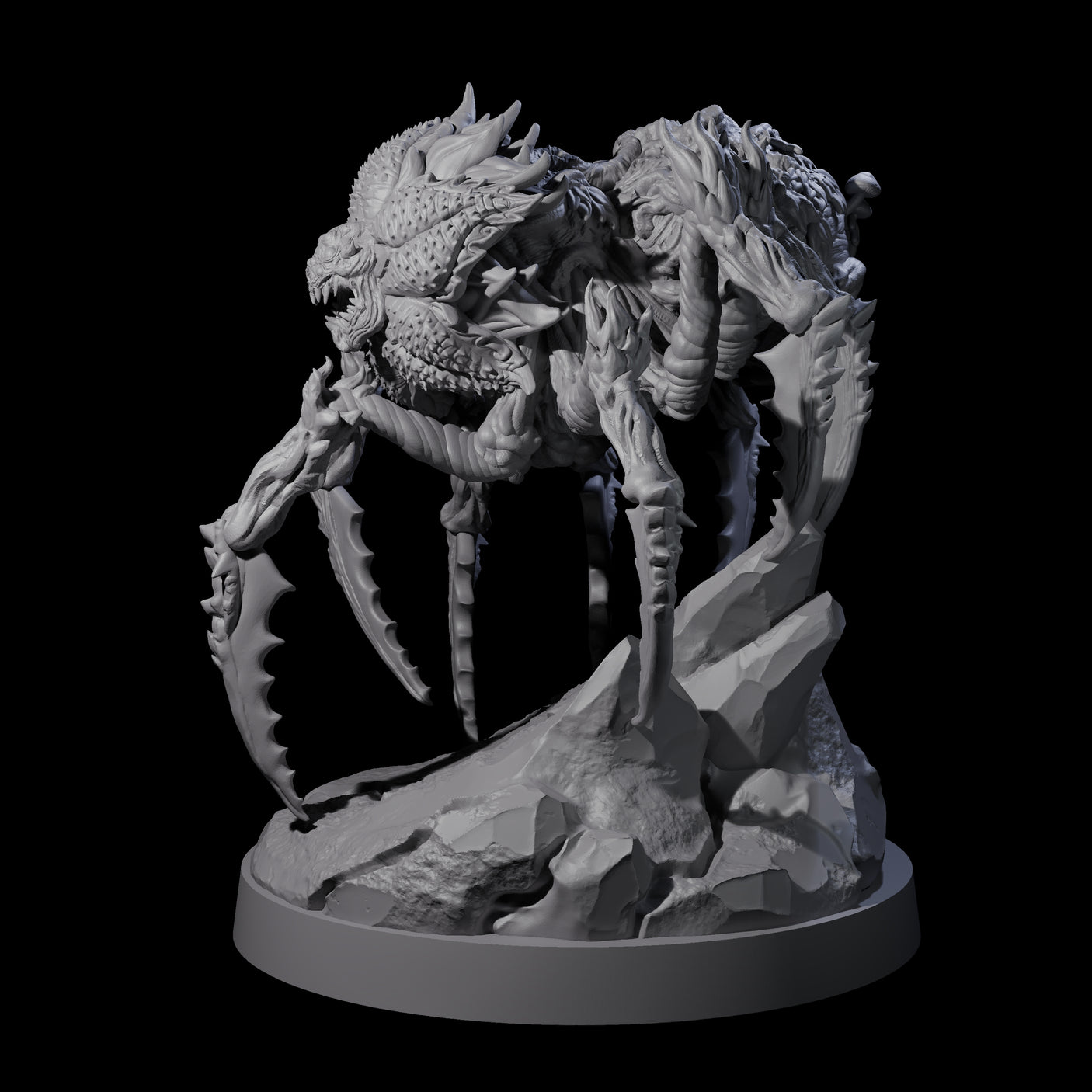 Crawling Zernivian Miniature for Dungeons and Dragons, Pathfinder or other TTRPGs