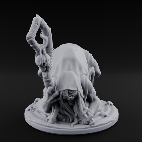 Crawling Hag Witch Miniature for Dungeons and Dragons, Pathfinder or other TTRPGs