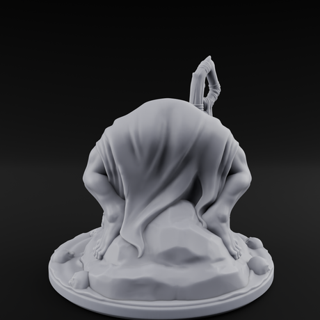 Crawling Hag Witch Miniature for Dungeons and Dragons, Pathfinder or other TTRPGs